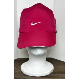 Nike Hat 7 Panel Cap Pink Mesh Dri Fit Running Tennis Cycling Featherlight